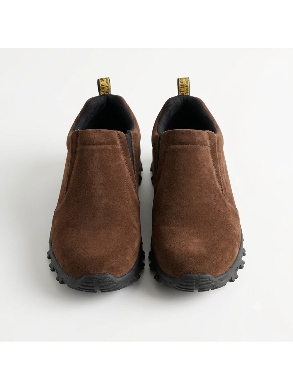 Merrell Brown Slip-On Suede Outdoor Shoes with Rugged Sole